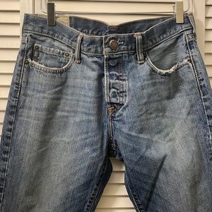 Unisex Abercrombie and Fitch 32X32 Denim Distressed Jeans